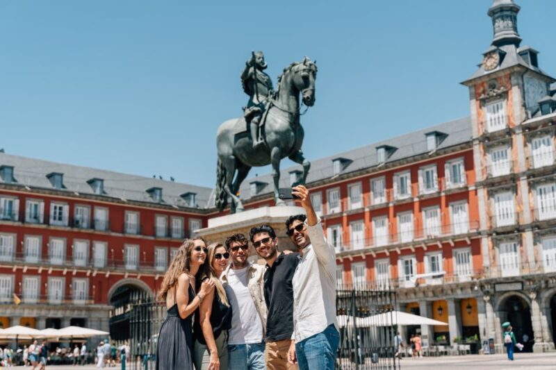 Madrid: Guided Tapas and Wine Tour with Rooftop Views - Plaza de Santa Ana and the Spanish Theatre