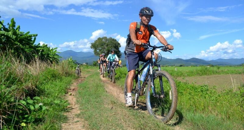 Mae Taeng Valley and Sticky Waterfalls Cycling Tour - Key Points