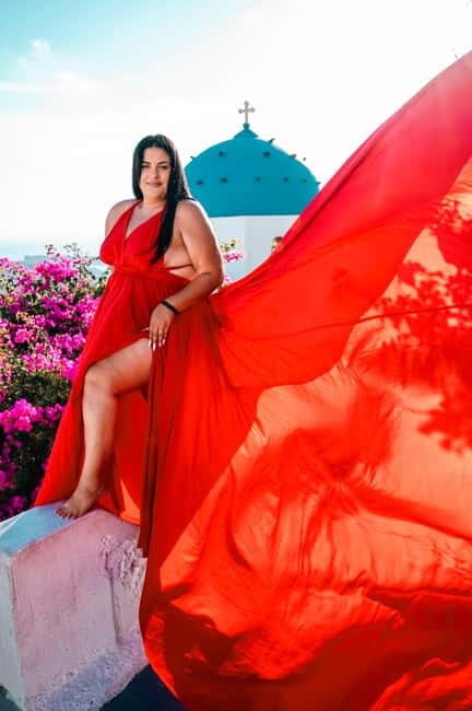 Magical Flying Dress Photoshoots in Oia or Imerovigli - Cost & Value