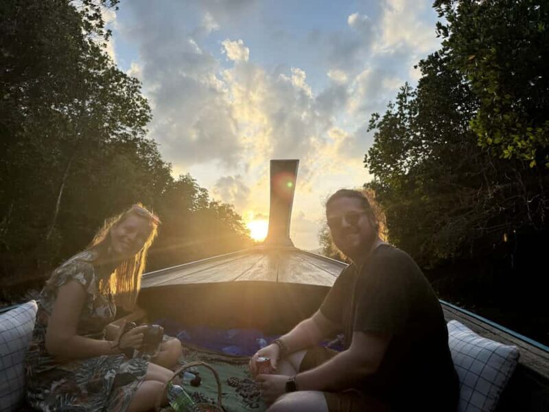 Magical Sunset Longtail Journey & Lantern Blessing - Key Points