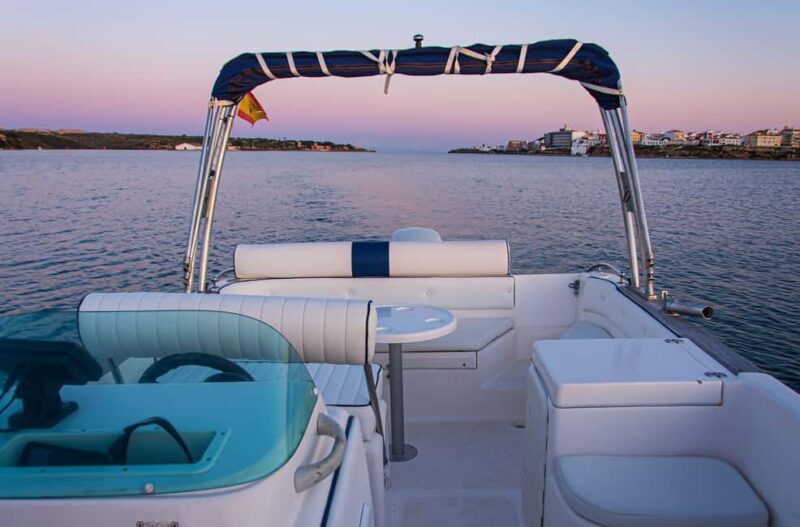Mahón Menorca: Private boat tour with aperitif and sunset. - Key Points