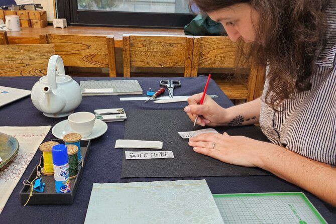 Making a traditional notebook & naming on it in Hangeul in Seoul - Discovering Seoul’s Hidden Craft Gem