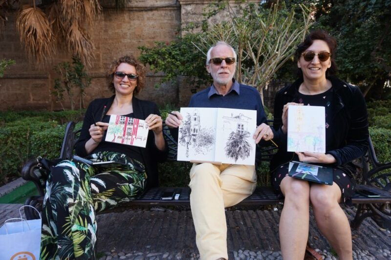 malaga-drawing-painting-lesson-outdoors