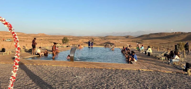 Marrakech Agafay Desert camel ride, Lunch & Swimming - Seamless Transportation and Meeting Points