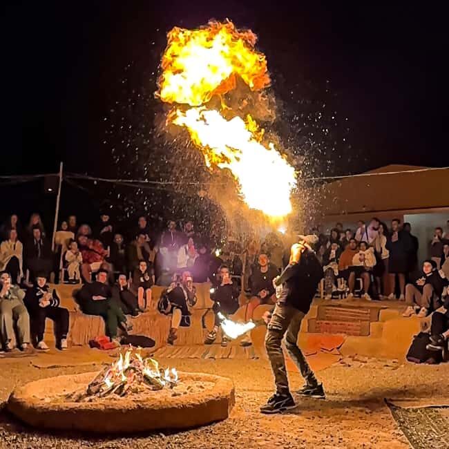 Marrakech: Agafay Desert Quad Tour with Dinner & Show - Dinner & Entertainment