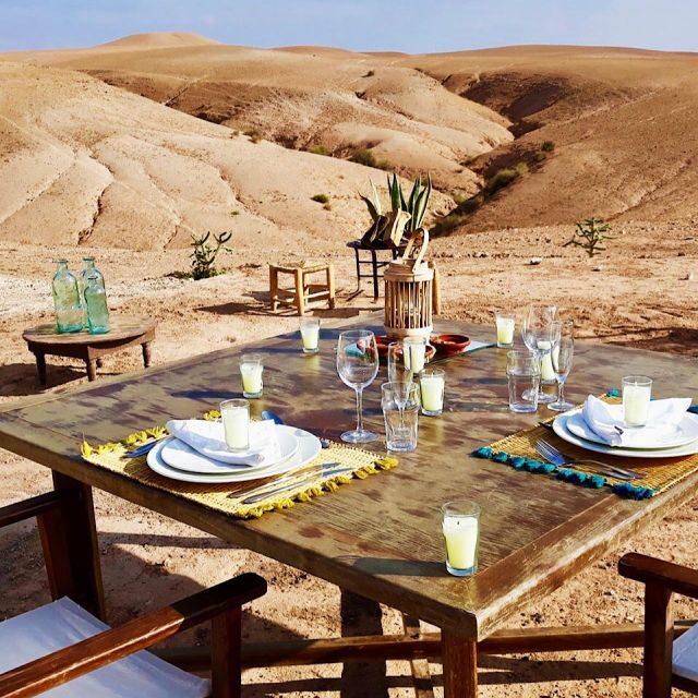 Marrakech: Camel Ride & Dinner with Sunset in Agafay Desert - Sunset and Entertainment