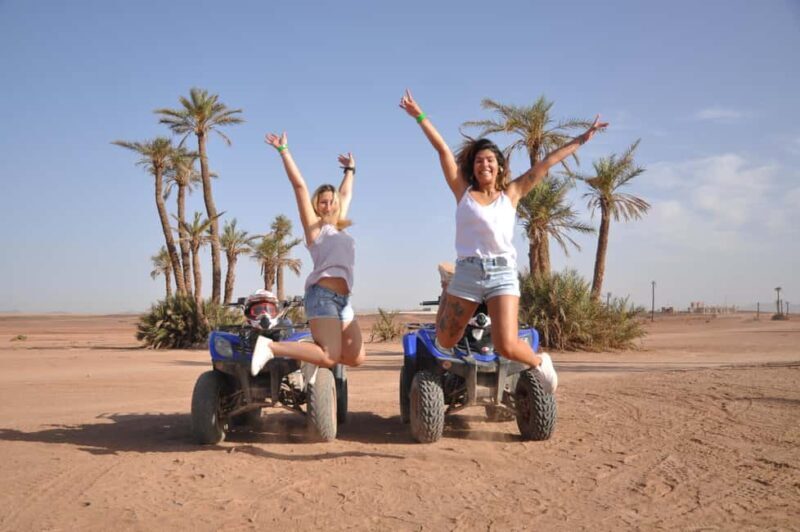 Marrakech: Desert and Palm Grove Quad Tour with Tea - Key Points