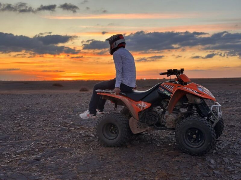 Marrakech: Desert and Palm Grove Sunset Quad Tour with Tea - The Sum Up