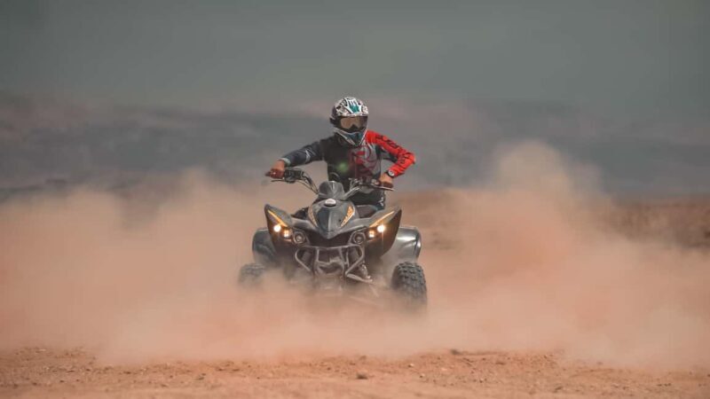 Marrakech Desert: Pool, Quad Biking, Sunset Dinner Fire Show - Key Points