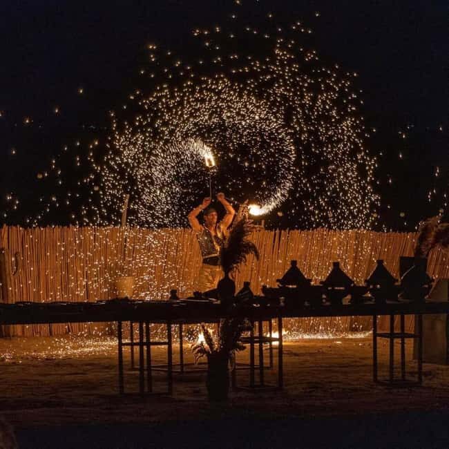 Marrakech: Dinner in Agfay Desert, Camel Ride & Fire Show - Key Points