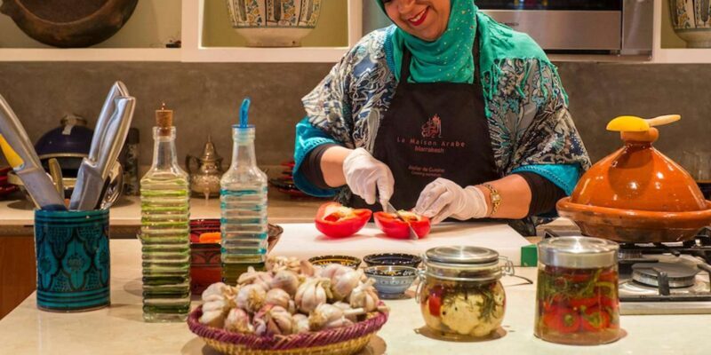 Marrakech: Moroccan Cooking Workshop at La Maison Arabe - The Cooking Process