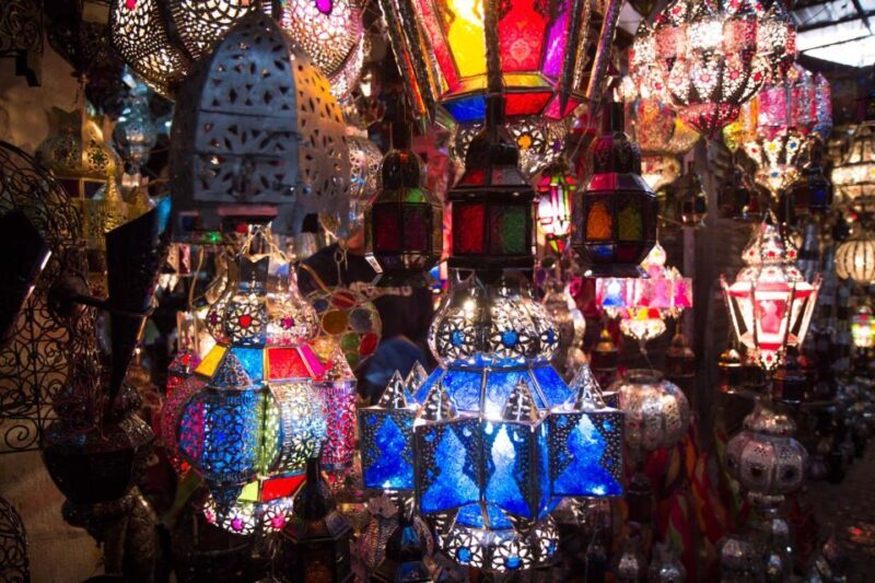 Marrakech Private Souks Shopping Tour - Brass Lanterns and Lamps