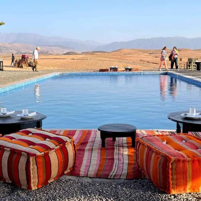 Marrakesh: Agafay Desert Tour with Lunch and Swimming Pool - Relaxation and Poolside Fun