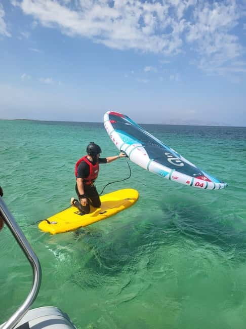 Marsala: Wingfoil Lesson with Boat Ride - Key Points