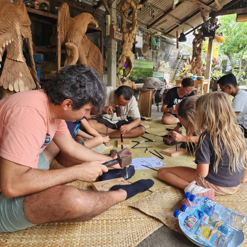 Mas Village Wood Carvings class with Local artist - In The Sum Up
