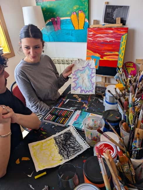 Matosinhos: Give Yourself Permission to Art Workshop - The Creative Process & Resulting Artwork