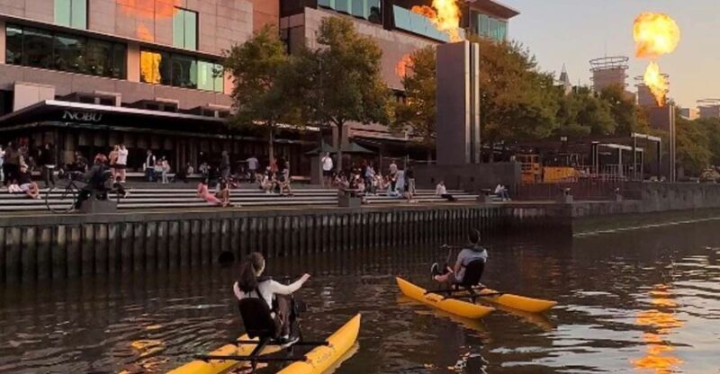 Melbourne: Yarra River Twilight Waterbike Tour - Key Points
