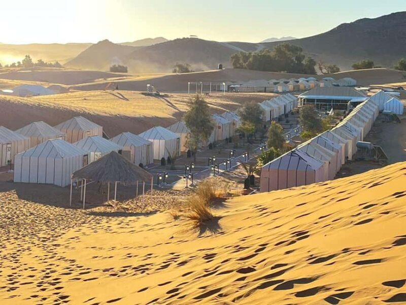 Merzouga: Overnight in Luxury camp with camels dinner - Key Points