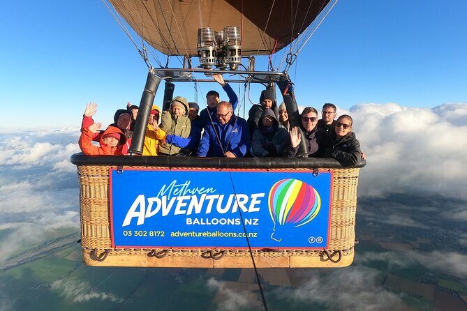 Methven-Mt Hutt Scenic Hot Air Balloon Flight - Landing and Celebration