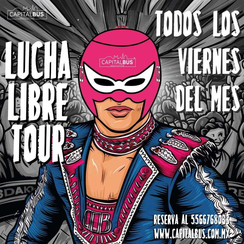 mexico-city-wrestling-show-ticket-double-decker-bus-trip