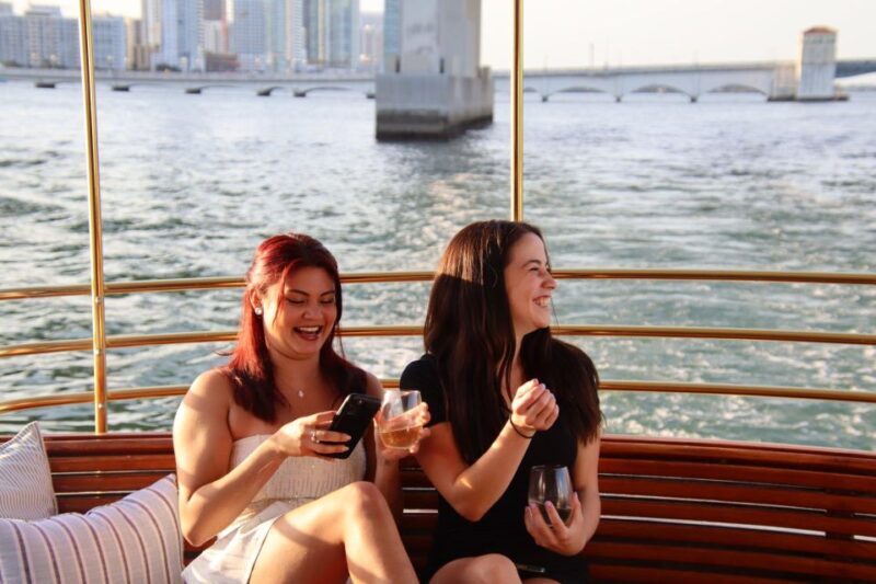 Miami Beach: Vizcaya Sunset Cruise Includes Food and Drink - Key Points