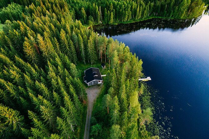 midnight-sun-floating-experience-in-forest-lake