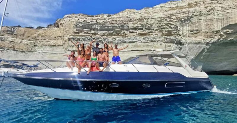 Milos : Kleftiko Half Day Semi Private Power Yacht Cruise - FAQs