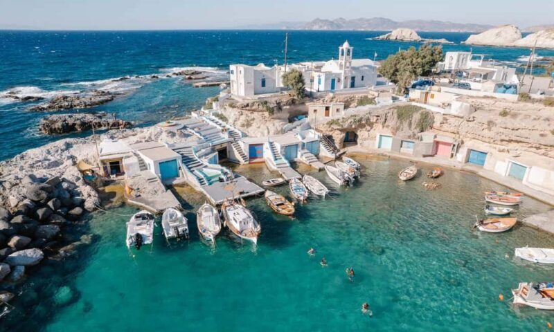Milos: Sarakiniko, Winery, and Tourliani Sunset Tour - Key Points