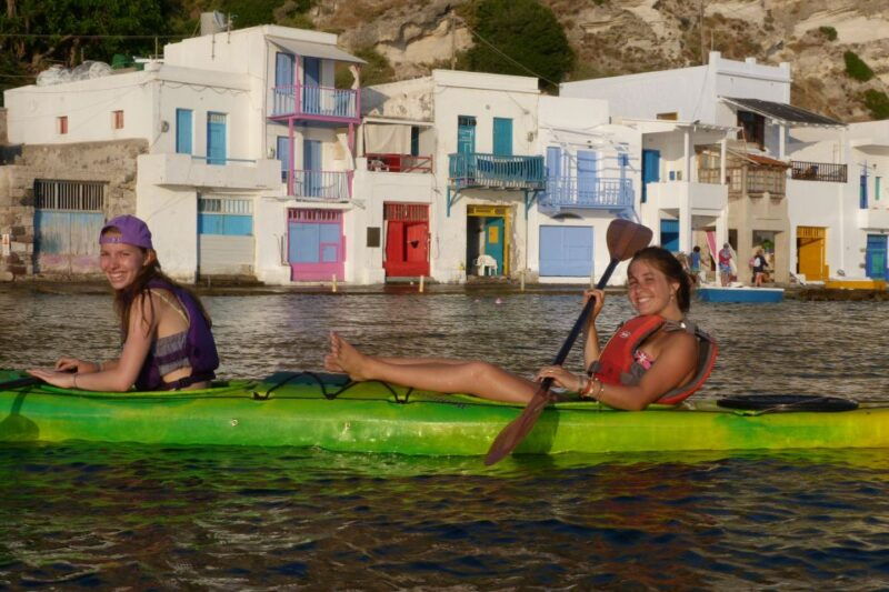 milos-sea-kayaking-trip-at-sunset-with-snack