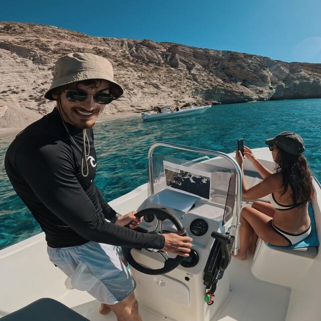 Milos: Self-Drive Boat Rental with Optional Skipper - Key Points
