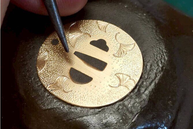Mini Tsuba Engraving a Japanese Sword Activity - The Value of the Experience