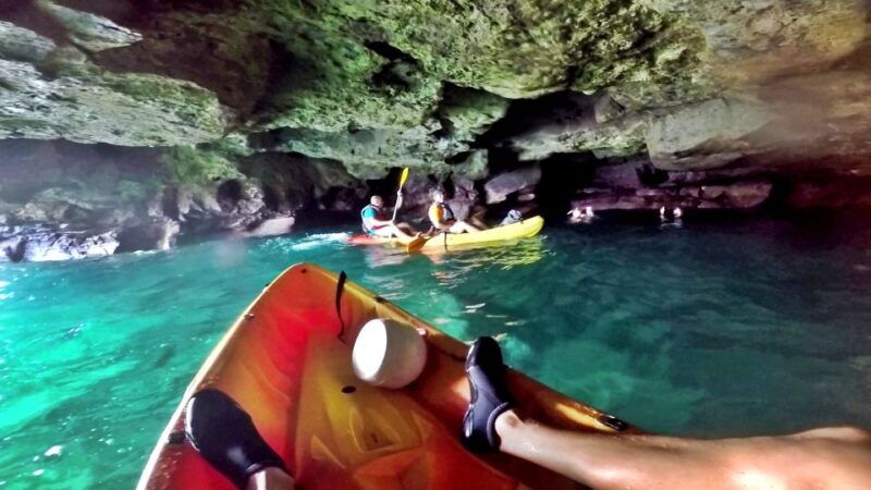 mogan-guided-kayak-to-caves-and-snorkeling-tour