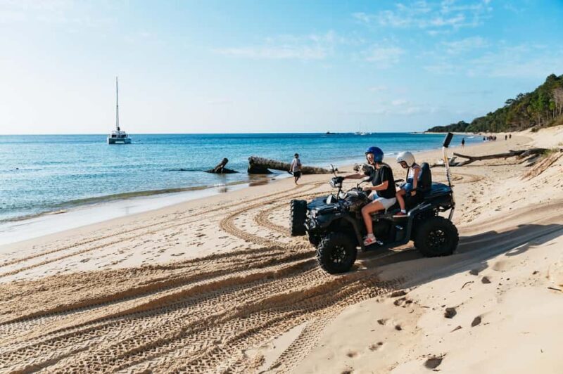 Moreton Island: Tangalooma Day Trip with ATV Quad Bike Tour - Leisure and Food Options