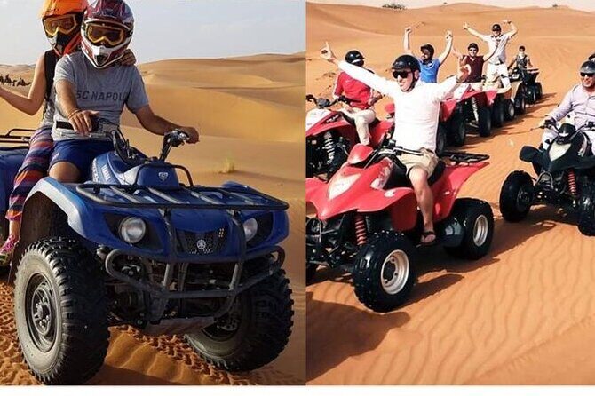Morning Desert Safari, 25 Minutes ATV with 20 minutes Camel Ride - Sandboarding and Photography Opportunities