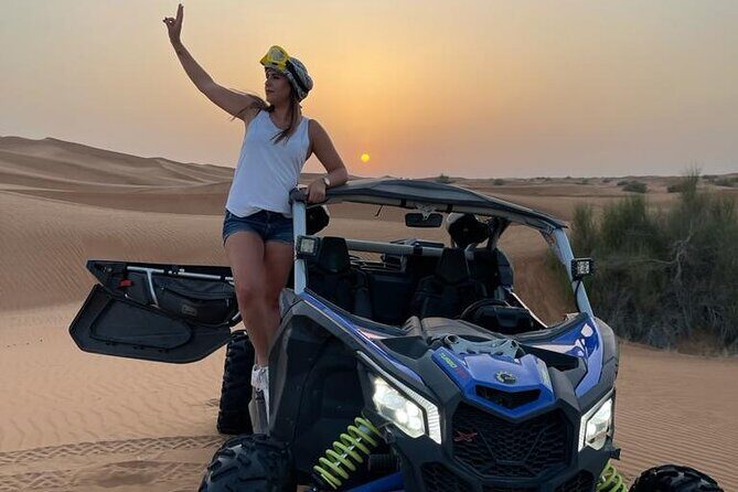 Morning Desert Safari with Buggy Ride & Sandboarding  Shared Car - Key Points