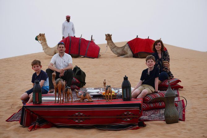 Morning Dubai Desert Safari with Camel Ride & Sand boarding - The Sum Up