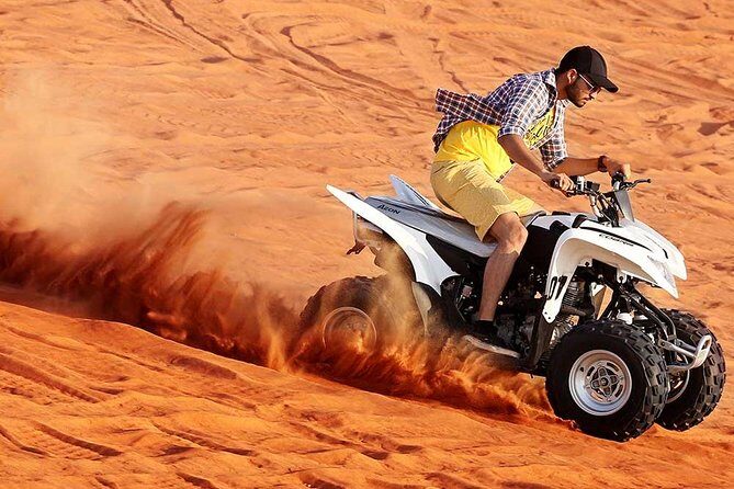 Morning Red Dunes Desert by Quad Bike, Dune Bashing, Camel Ride & Sandboarding - The Itinerary in Detail