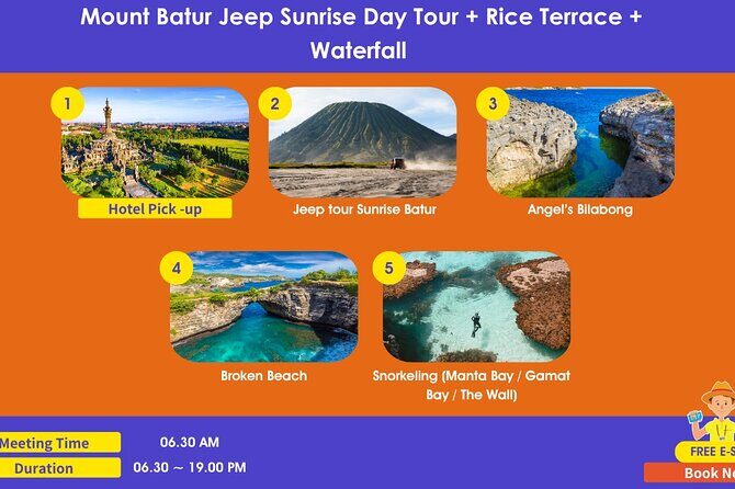 Mount Batur Jeep Sunrise Day Tour and Rice Terrace Waterfall - FAQ