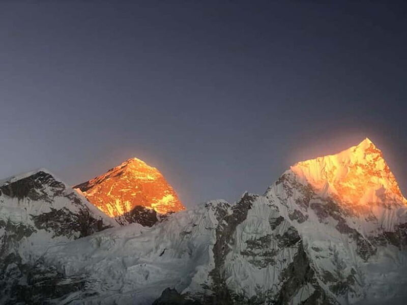 Mt Everest Sunrise View, KalaPatthar Trek Helicopter Return. - Key Points