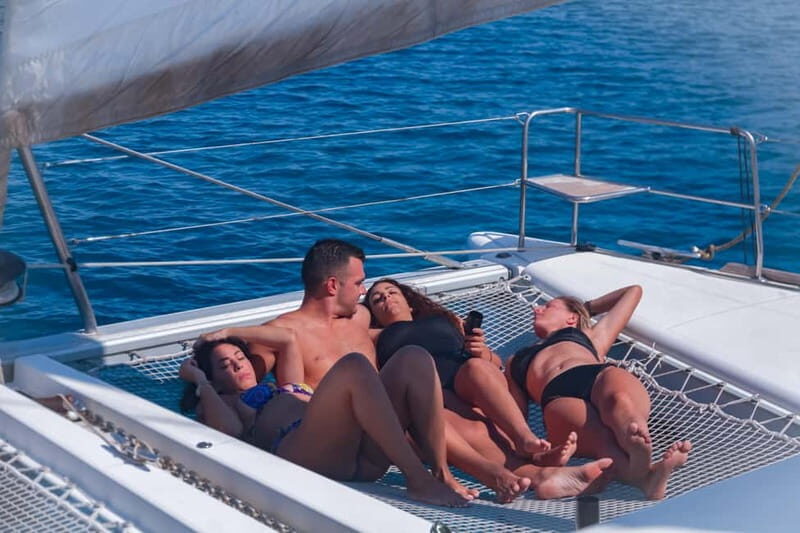 Mykonos: Rhenia Island Catamaran Cruise with Meal & Open Bar - Key Points  