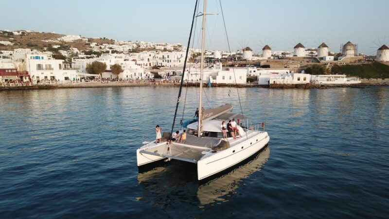 mykonos-sunset-catamaran-cruise-with-transfer