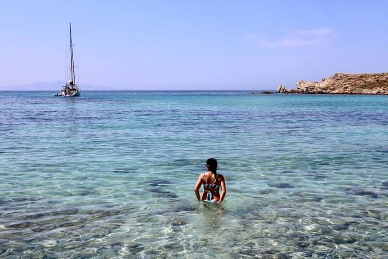 Mykonos: Sunset Sail Cruise to Rhenia with Beach and Dinner - Key Points