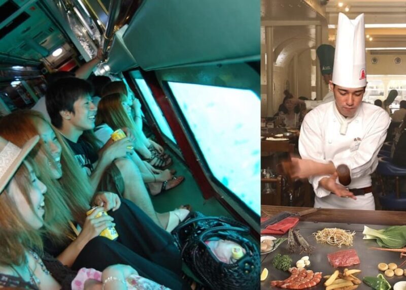 Naha: "Orca" Spotting Glass Bottom Boat & Sams Famous Steak - An Introduction to the Experience