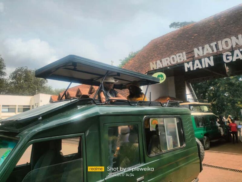 Nairobi National Park: with an open pop roof jeep - Additional Information