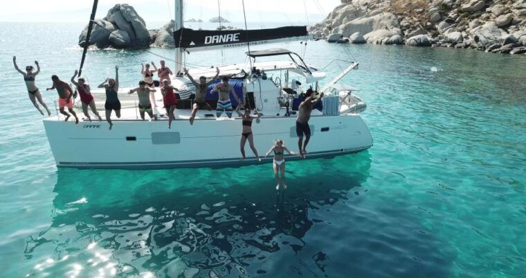 naxos-catamaran-cruise-with-swim-stops-food-and-drinks