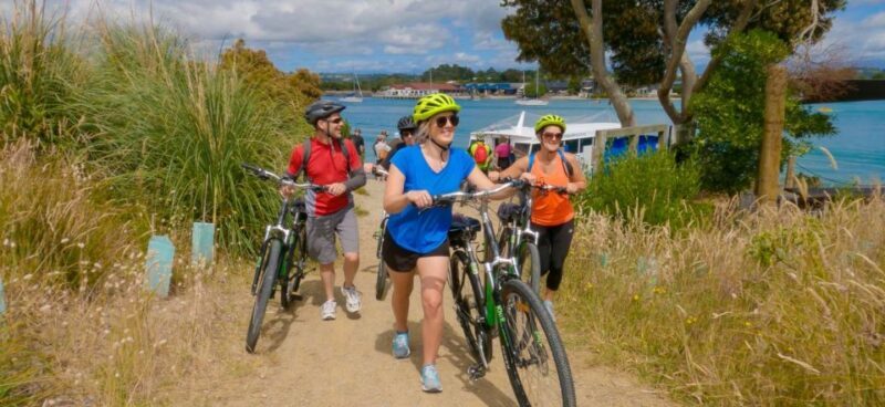 Nelson to Mapua: Full-Day Cycling Self-Guided Adventure - The Mapua Ferry and Vibrant Wharf Area