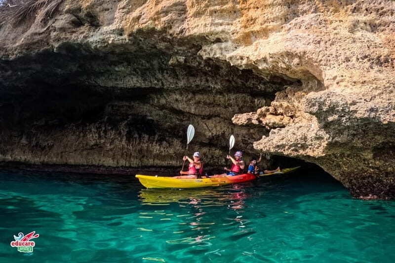 Nerja: Self-Guided Kayak Tour. Maro Waterfall. Support boat for the route. - The Sum Up