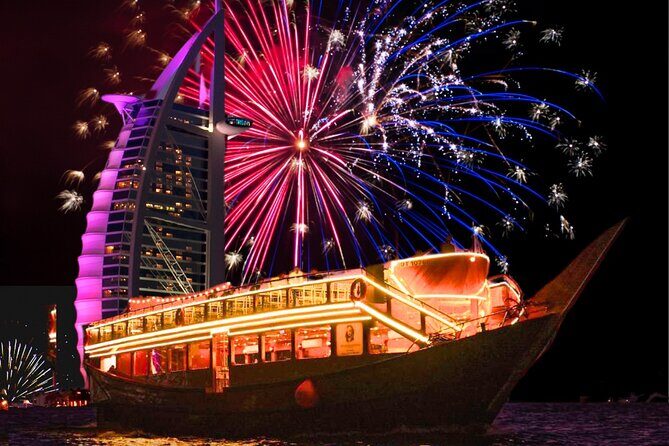 New Year Cruise with Burj Al-Arab Fireworks View - Key Points