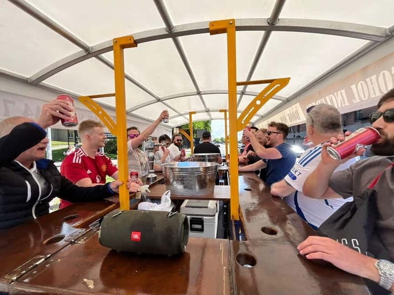 Newcastle: Beer Bike Tour with Music and Drinks Included - Key Points