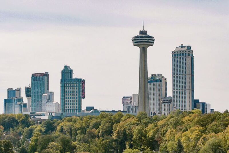 Niagara Falls, ON: Helicopter Ride with Boat & Skylon Lunch - Lunch with a View: Skylon Tower